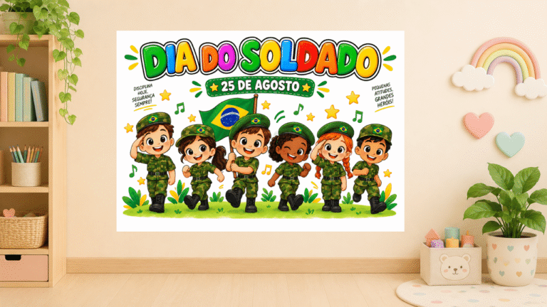 Painel dia do soldado educação infantil para imprimir pdf