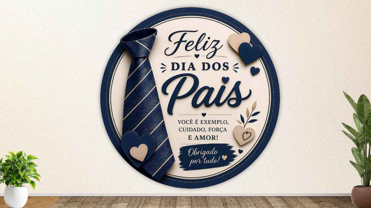 painel dia dos pais decorativo gravata para sala de aula, espaços comemorativos