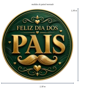 Detalhe dos pequenos corações e ornamentos clássicos dourados